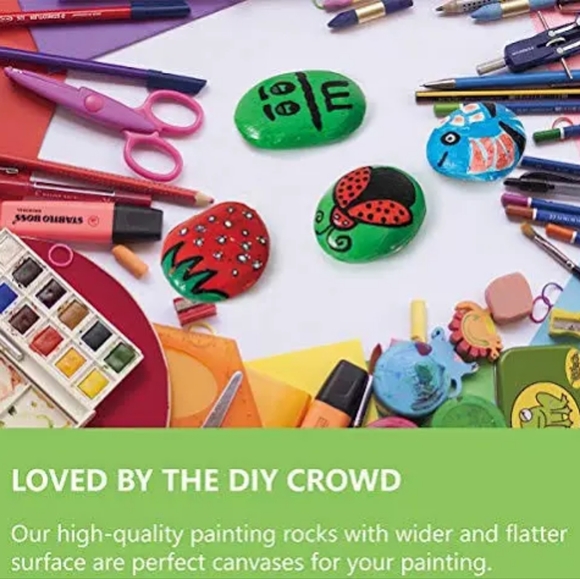 River Rocks for painting, arts and Crafts. 15-20 Pcs 5lbs. - Picture 3 of 7